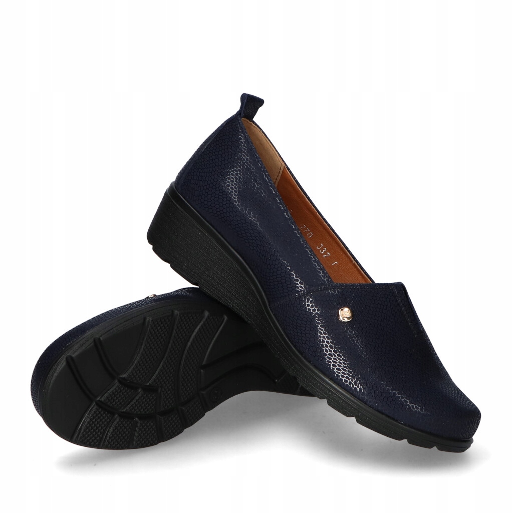 Półbuty Deoni 692 Granat Lico 40 Kolor podeszwy czarny