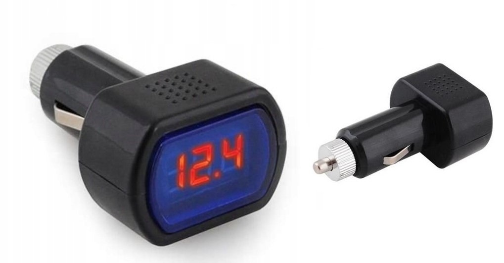Woltomierz Miernik samochodowy gniazdo zapalniczki 12V 24V