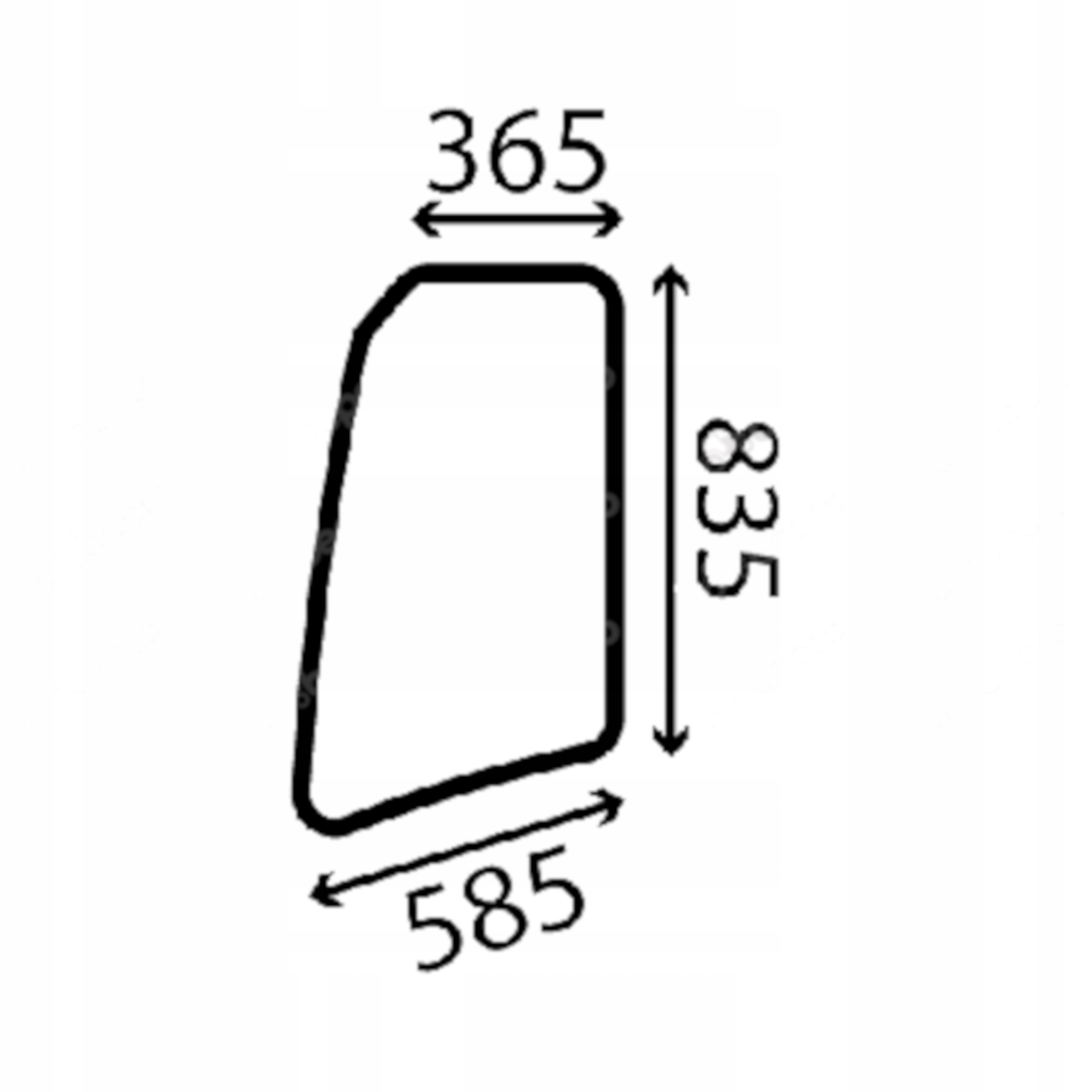 Volvo sklo, Pel Job dveře horní levé PJ7417431