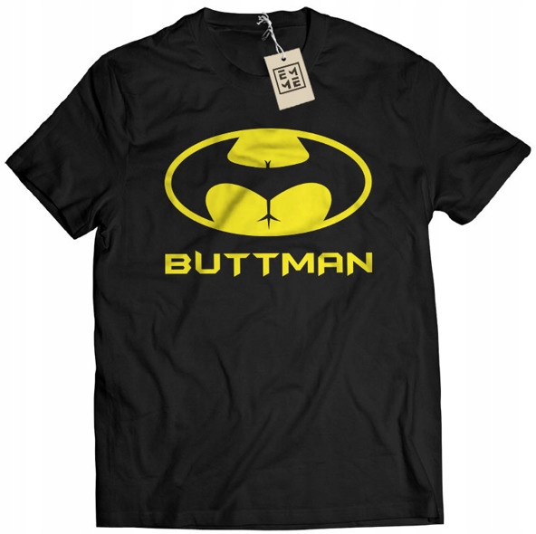 

Koszulka Buttman Batman parodia czarna L