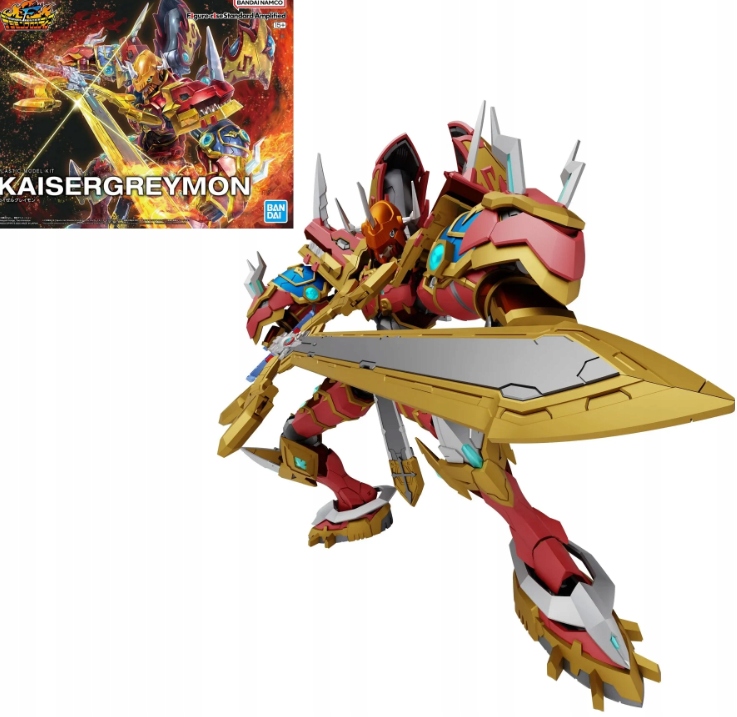 Digimon Figurka -rise Standard Amplified Kaisergreymon Model Kit