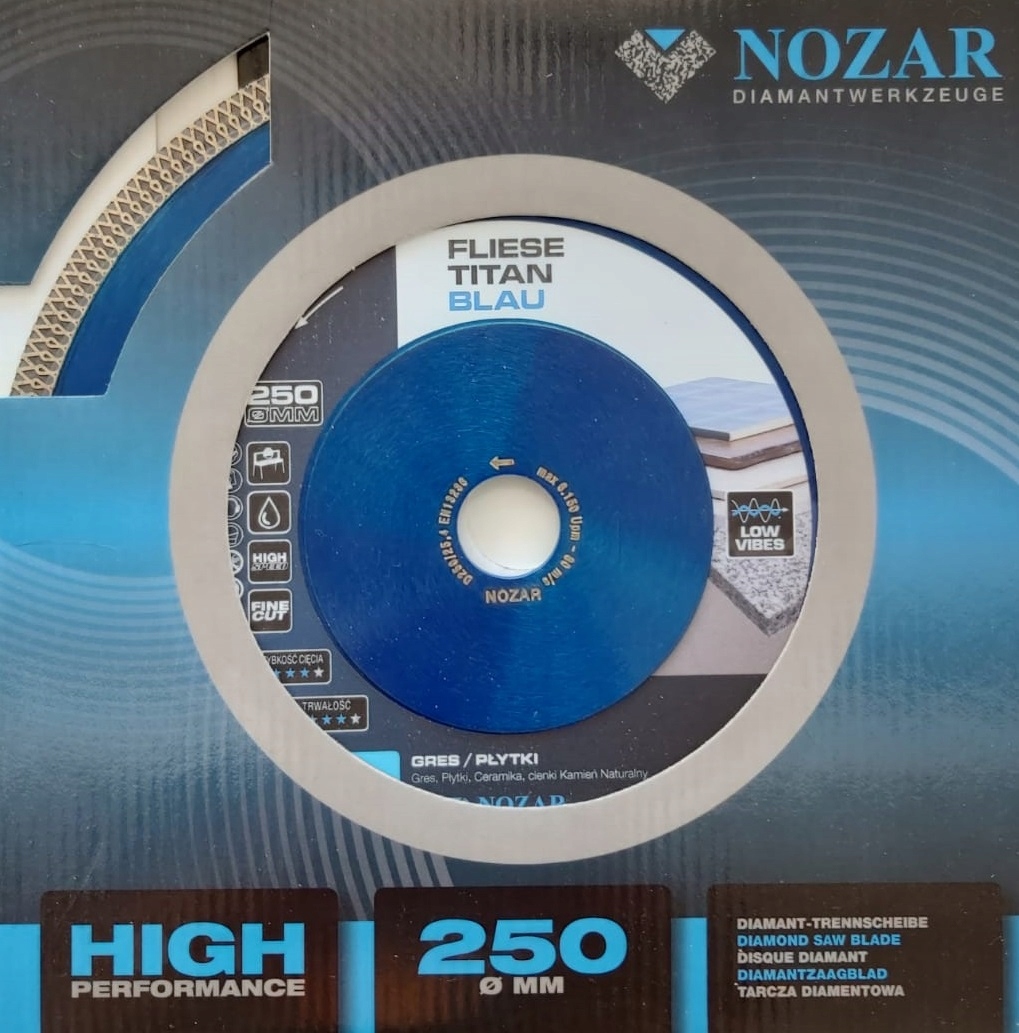 

Nozar Tarcza diamentowa do gresu ceramiki 250 mm
