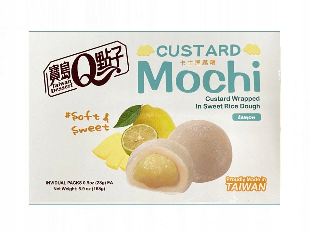 

Ciasteczka Mochi z Kremem o Smaku Cytrynowym 168g
