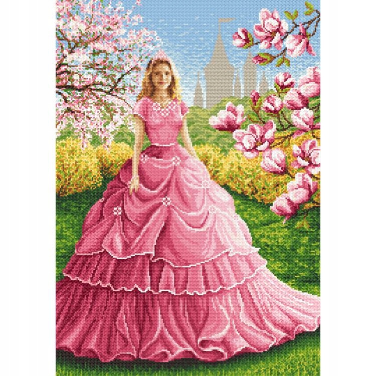 Kanva křížková výšivka Magnoliová dáma