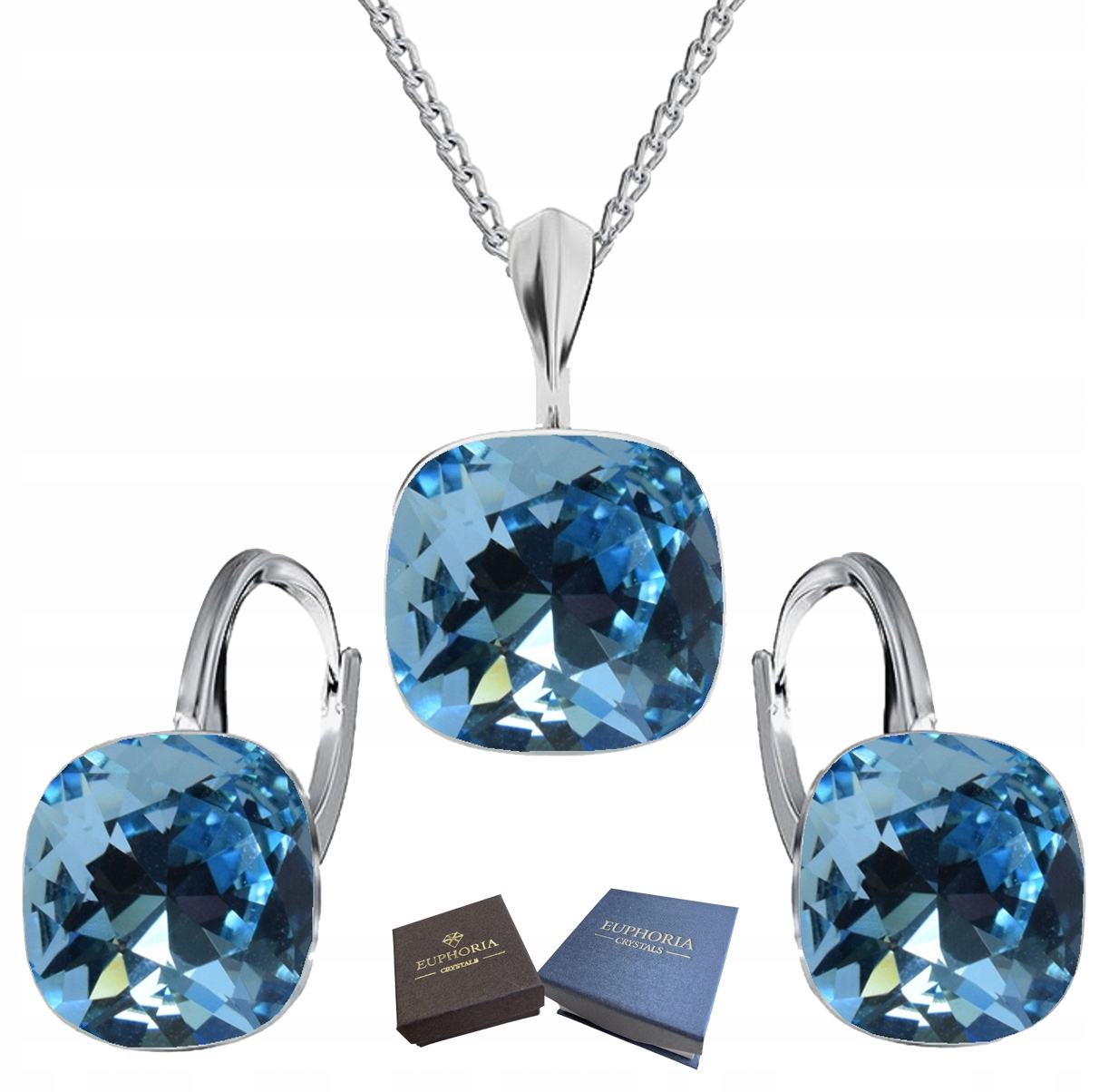 Sada stříbrných šperků 925 Dámské s krystaly Dárek pro manželku