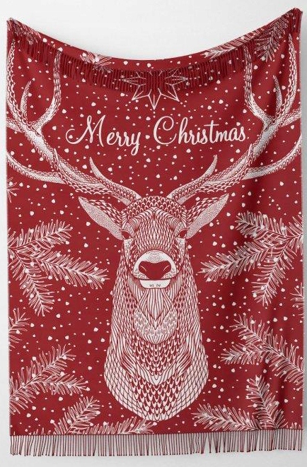 Vánoční Deka 150x200 Bavlna Přehoz Bavlněná