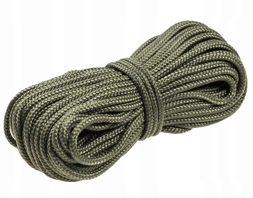 Linka Lina Mocna Paracord wielofunkcyjna turystyczna Bcb zielona 15 m