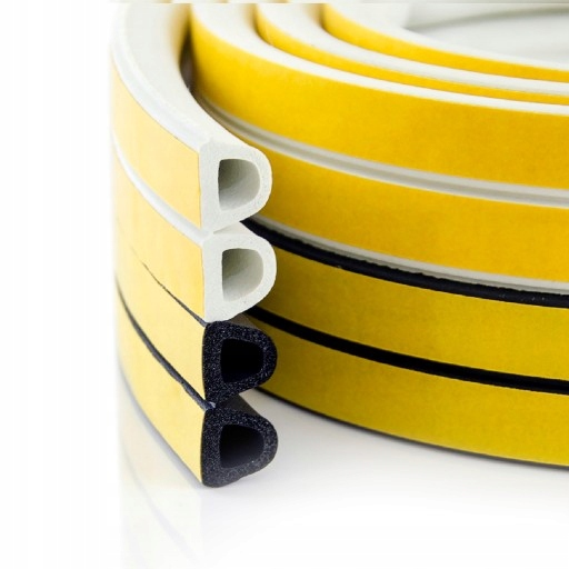 USZCZELKA do Drzwi Okien SAMOPRZYLEPNA 12x10 D 25m Grubość 10 mm