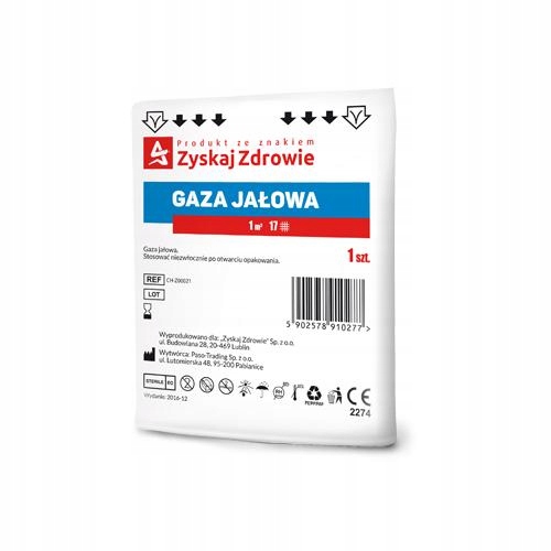 

Zyskaj Zdrowie Gaza jałowa 17-nitkowa 1m2, 1 szt.