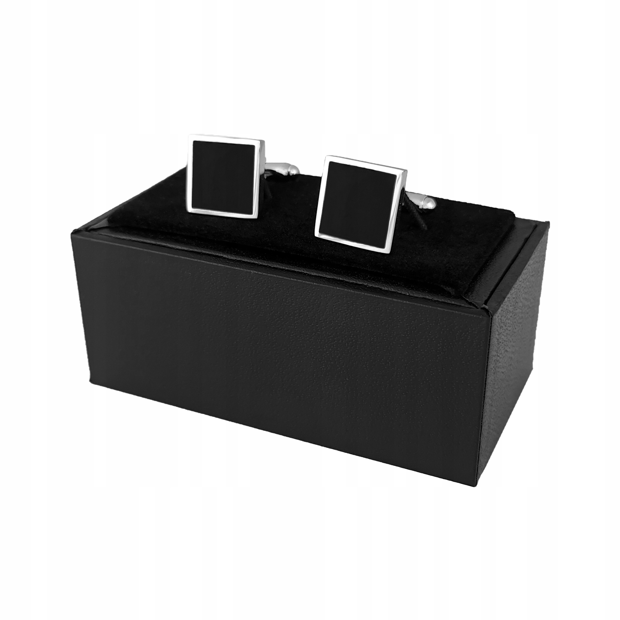 

Spinki Do Mankietów Koszli Czarne Kwadratowe Miyou