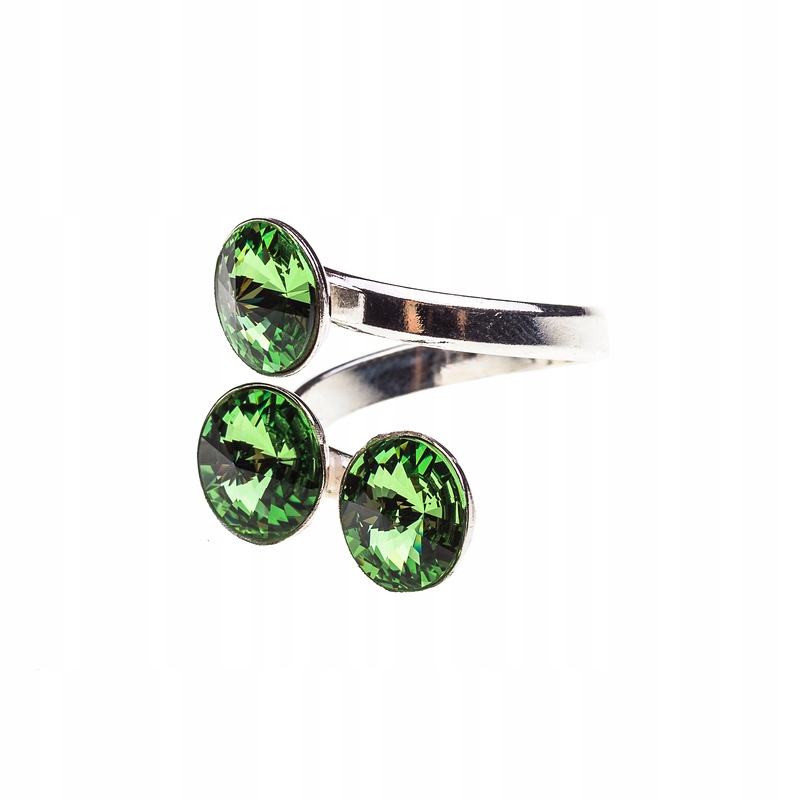 Prstýnek s kr. Swarovski Rivoli 3x8 Per