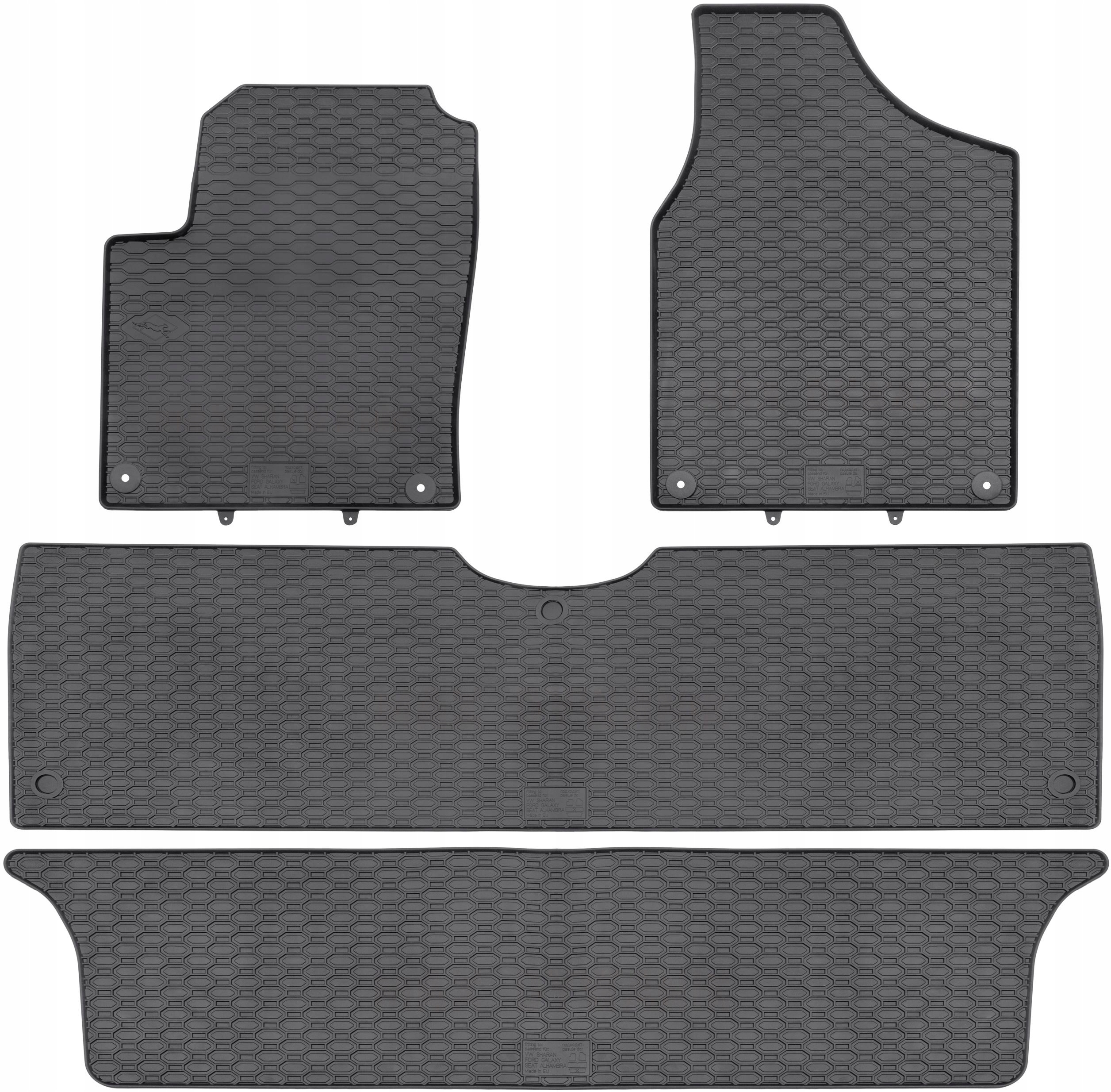 

Volkswagen Sharan 7os 1995-2010 Dywaniki gumowe