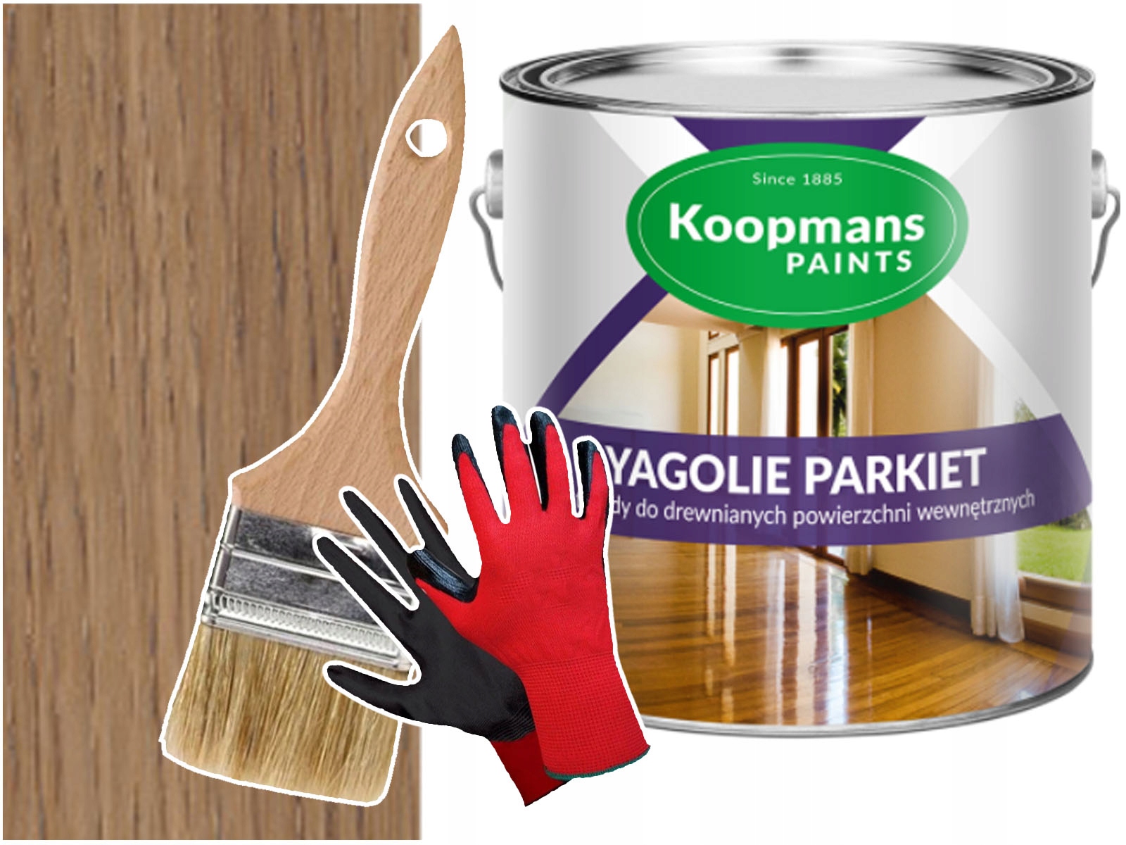 Olej na dřevo a podlahy Yagolie Parkiet šedý 1L