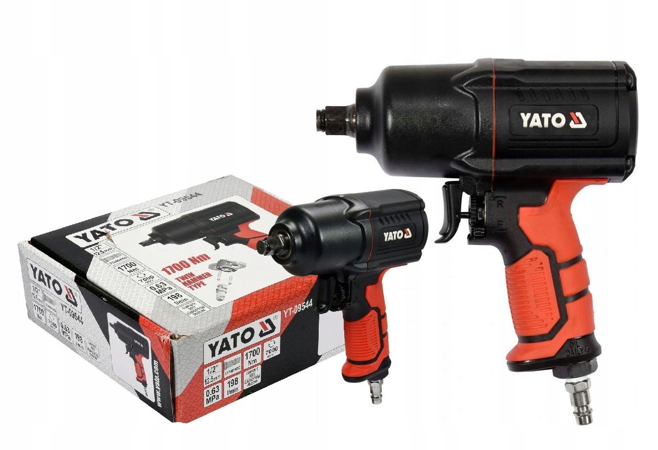 YATO KLUCZ PNEUMATYCZNY 1700Nm DO KÓŁ KOMPOZYT 1/2" YT-09544 Marka Yato