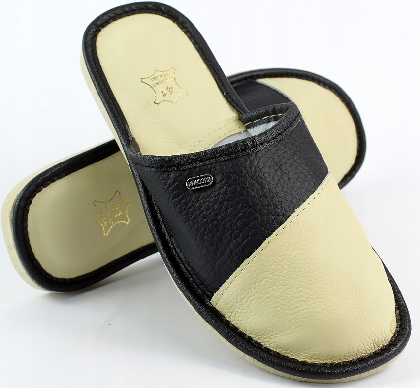 KAPCIE PANTOFLE KLAPKI DOMOWE DAMSKIE CIAPY r. 39 - 24,5 cm Kolor wielokolorowy