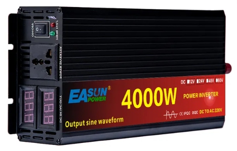 Przetwornica INVERTER samochodowy 12V 4000W 4KW czysty SINUS — zdjęcie 2