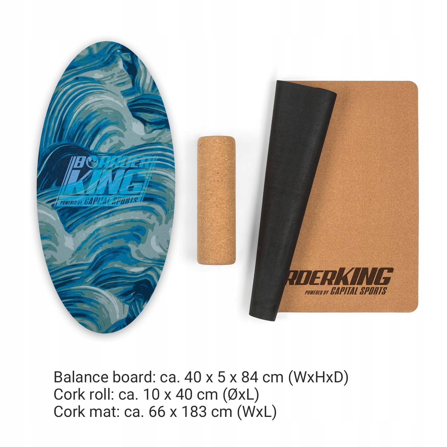Zestaw BOARDERKING chal-tec Allrounder 40 x84 cm deska do balansowania Rodzaj zestaw