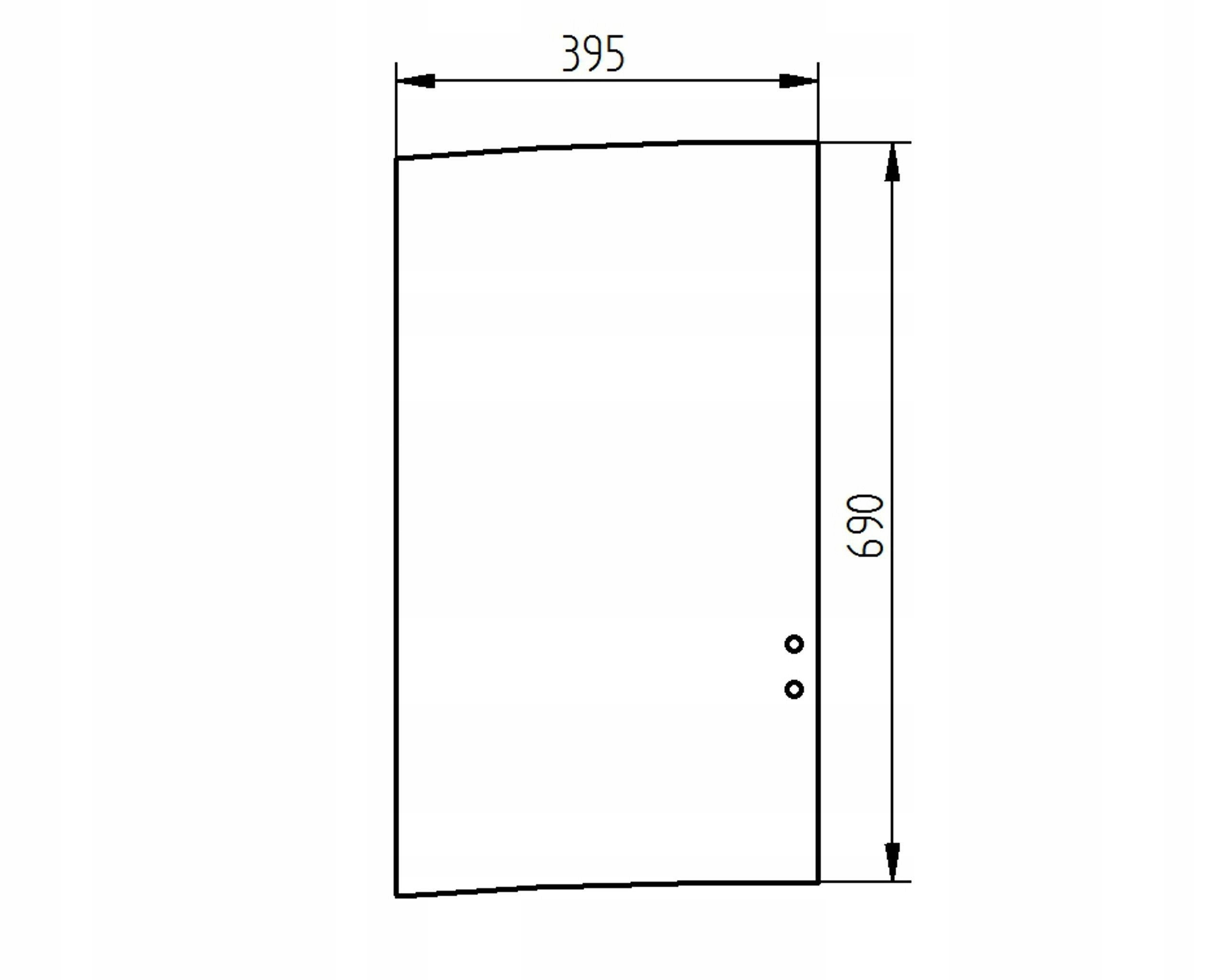 sklo bagr Liebherr dveře horní zadní 10675706