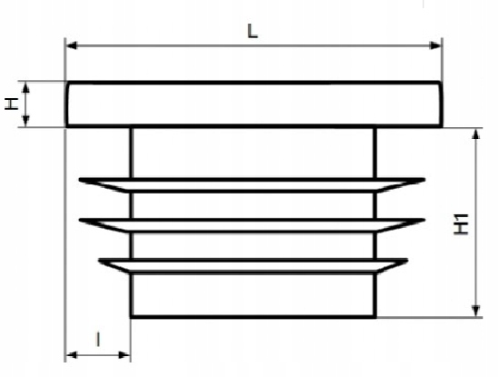 Zaślepka na profil słupek daszek 40x40 10SZT ANTRACYT GRAFIT Średnica/szerokość 40 mm