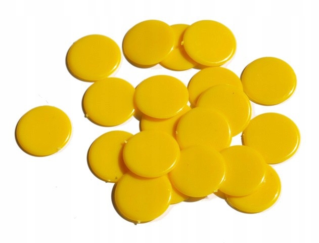 

Żetony 15x1,4 mm żółte 20 szt. pchełki