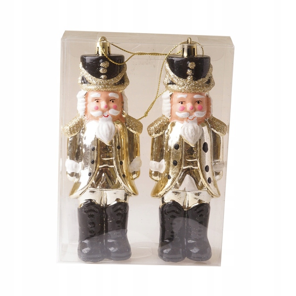 

Złoty żołnierzyk zestaw 2 zawieszek choinkowych