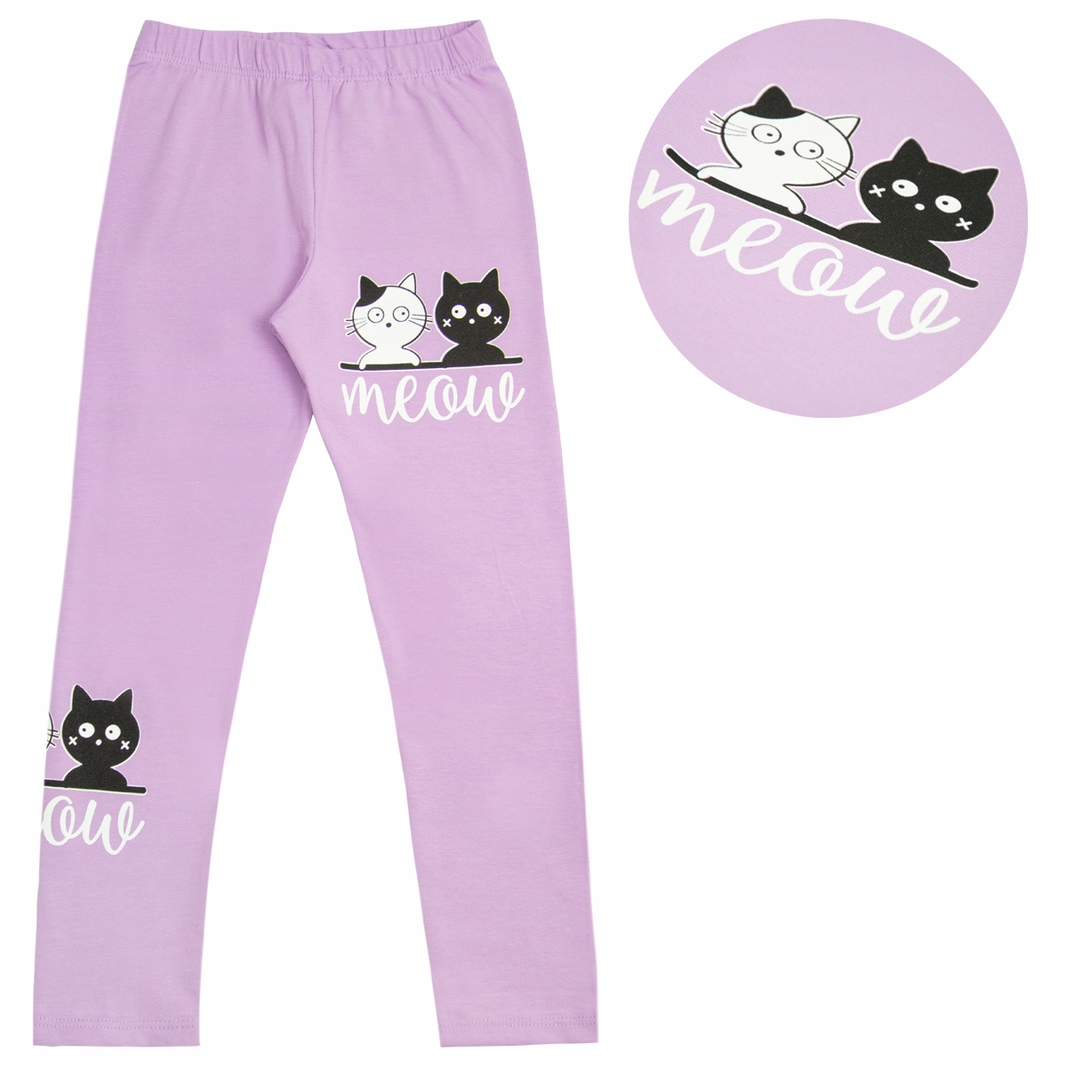 

Legginsy Bawełniane Getry Leggi fioletowe 104