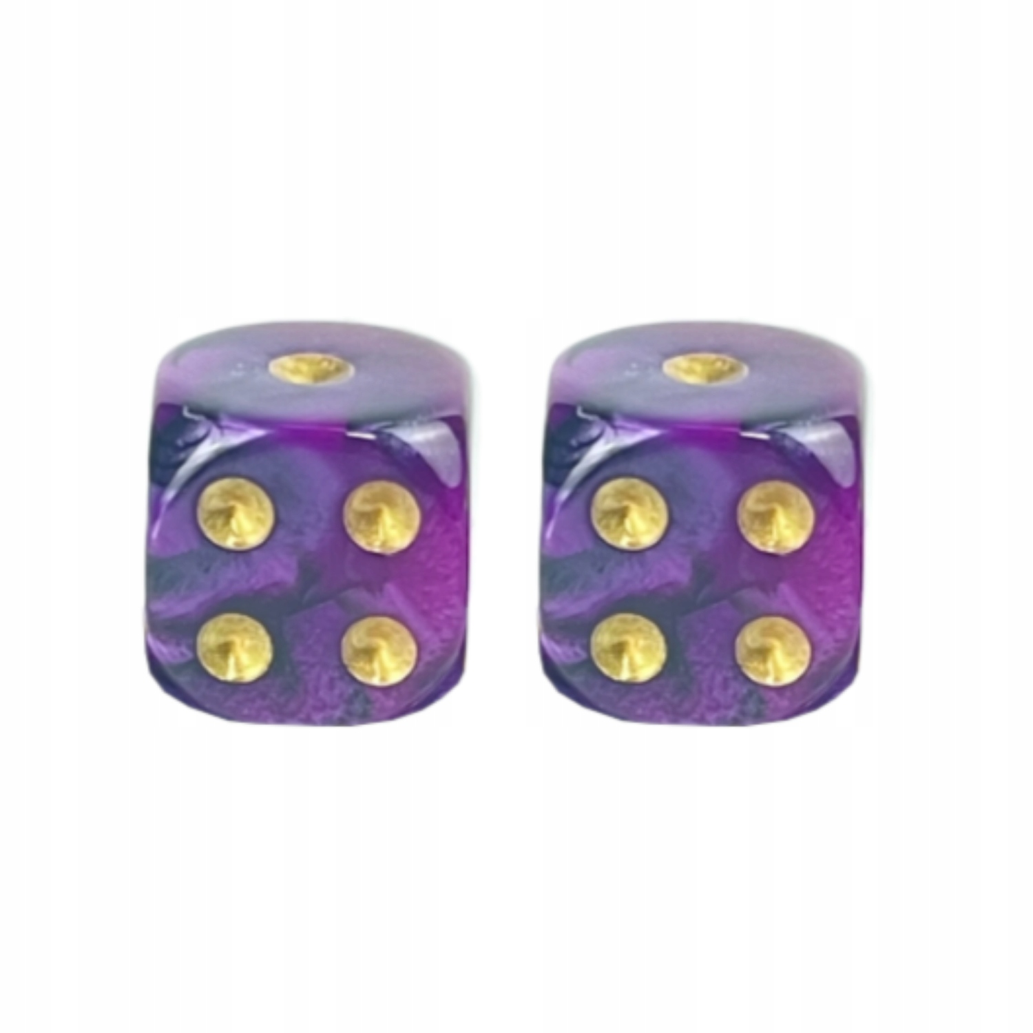 ZESTAW 2 KOSTEK K6 RPG EMO CHOCHLIKI KOŚĆ SZEŚCIOŚCIENNA 1,6 CM