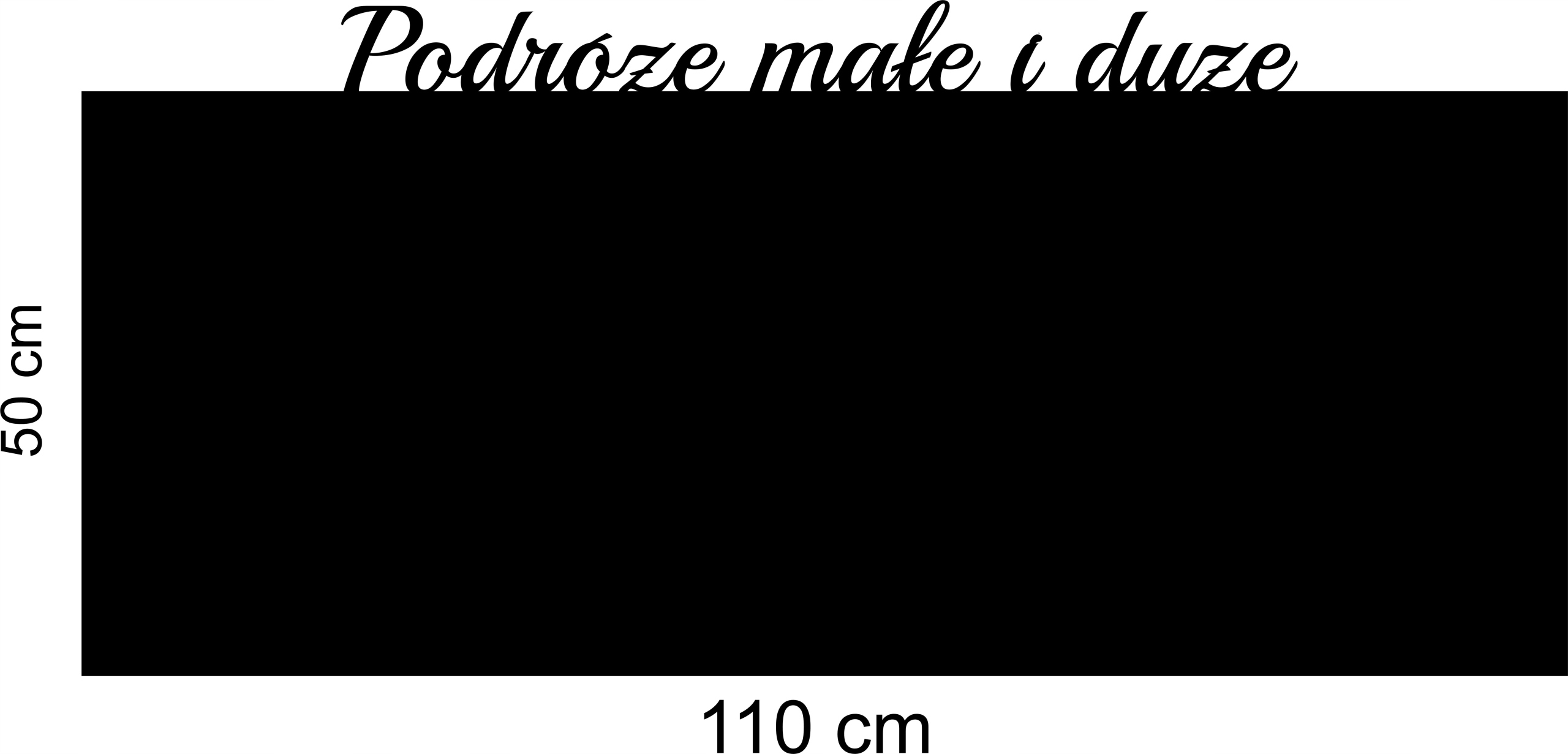 Kovová tabuľa Magnety z cestovania obdĺžniková Cestovanie malé i veľké 110x50