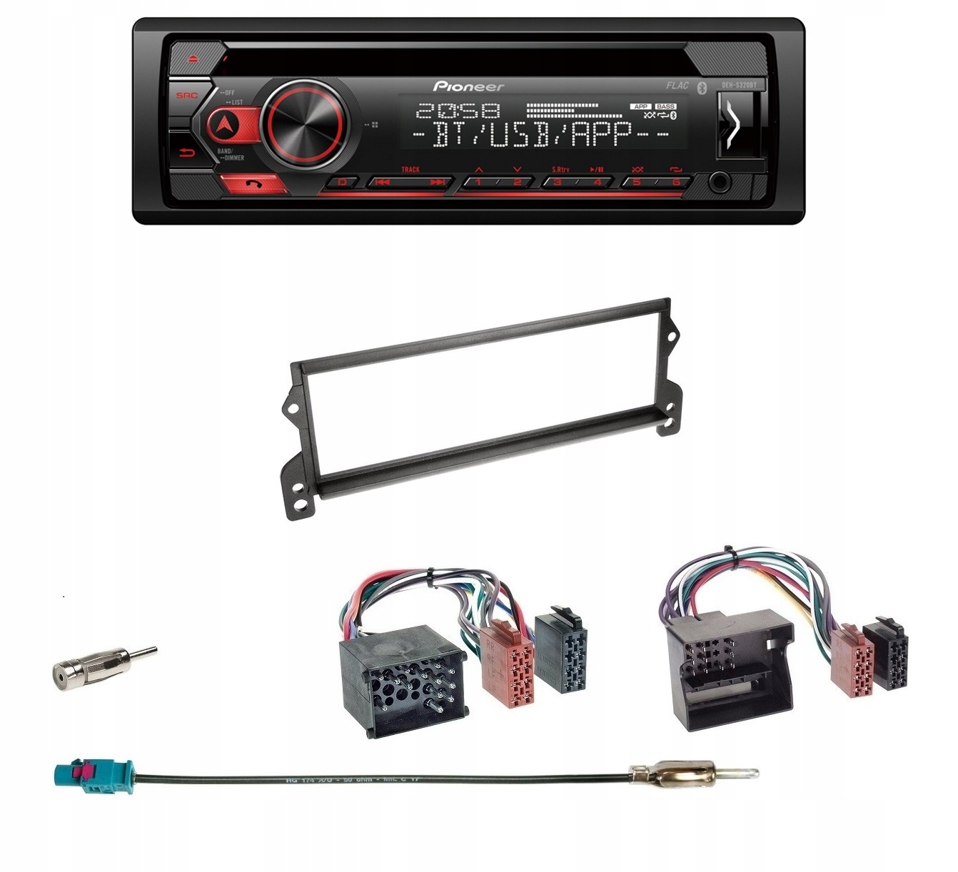 Pioneer DEH-S320BT Autorádio s Bluetooth Aux CD pre Bmw Mini Cooper