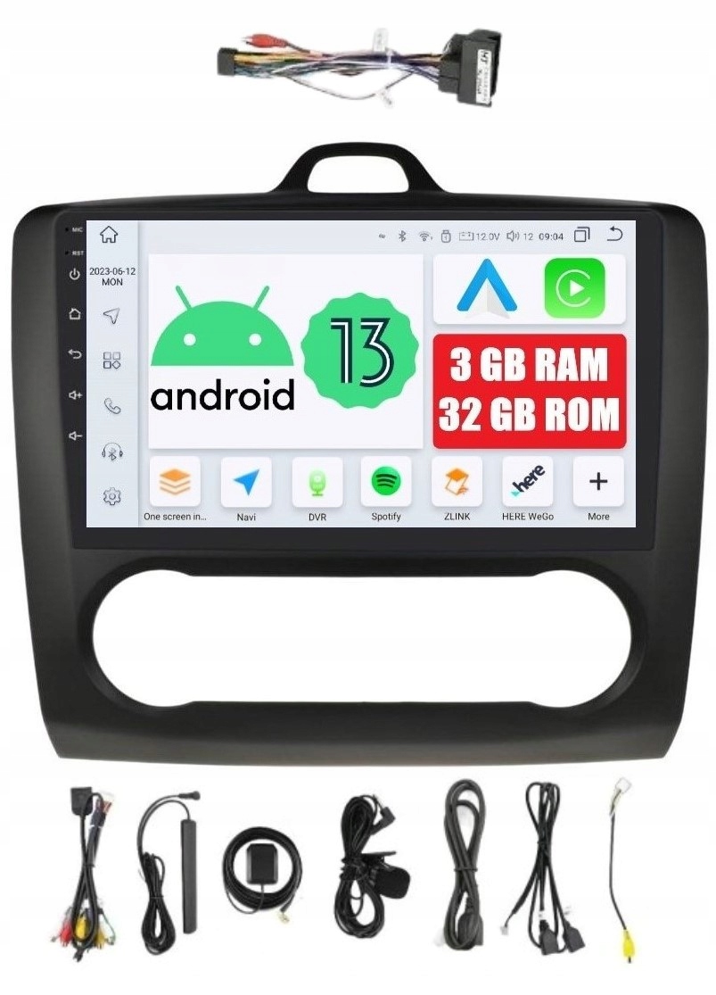Navigácia Rádio 2DIN Android Ford Focus MK2 2 II 3/32 Gb Dsp Carplay Lte