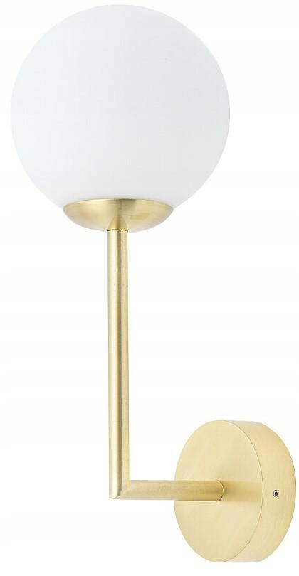 Nástenné svietidlo Agave Zlatý Biely Sklenený Tienidlo 1xG9 Nástenná lampa do izby domu