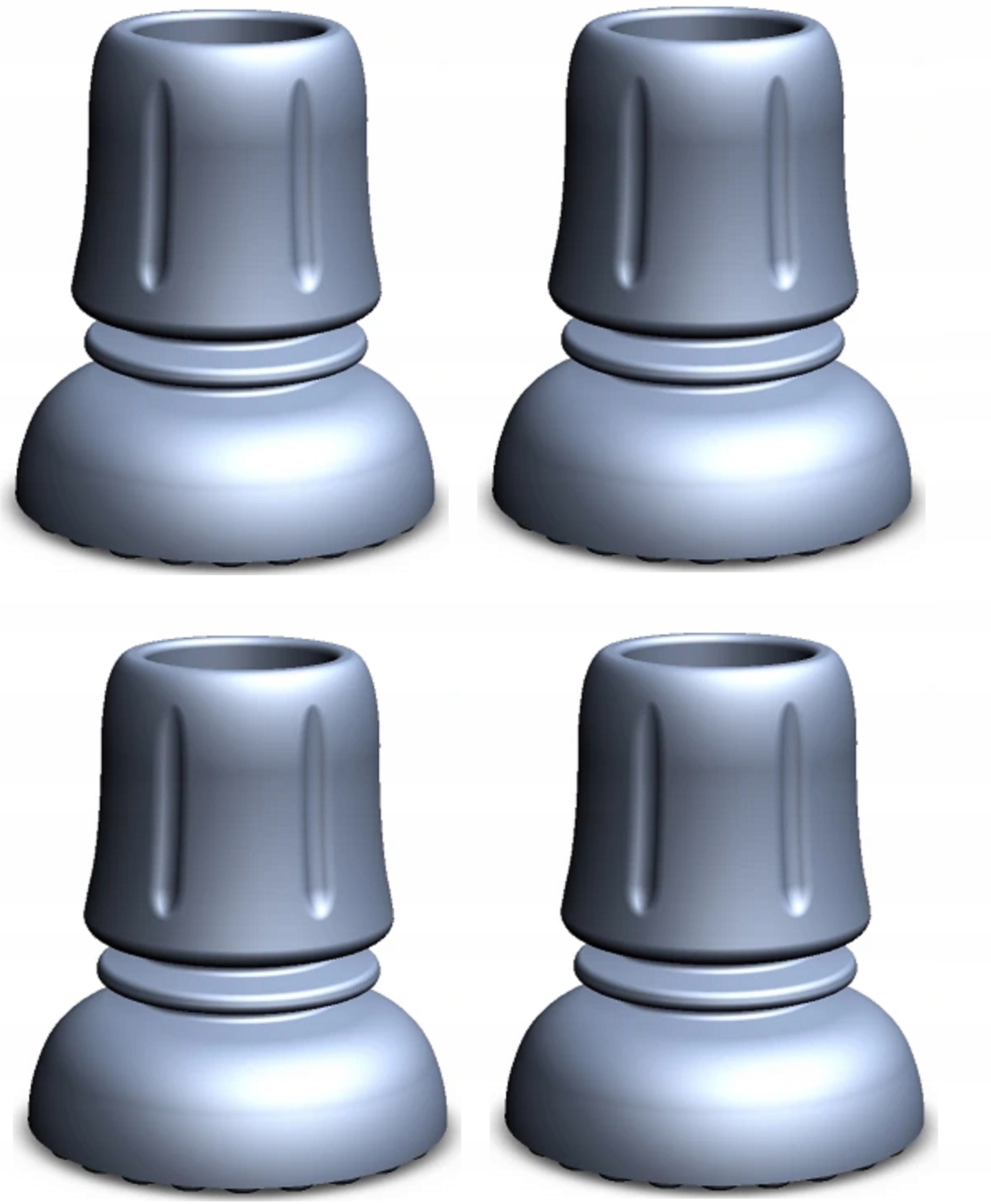 4x Nakładka Gumowa Końcówka Guma Nasadka Do Kul Lasek Mocna 22 mm 4 szt