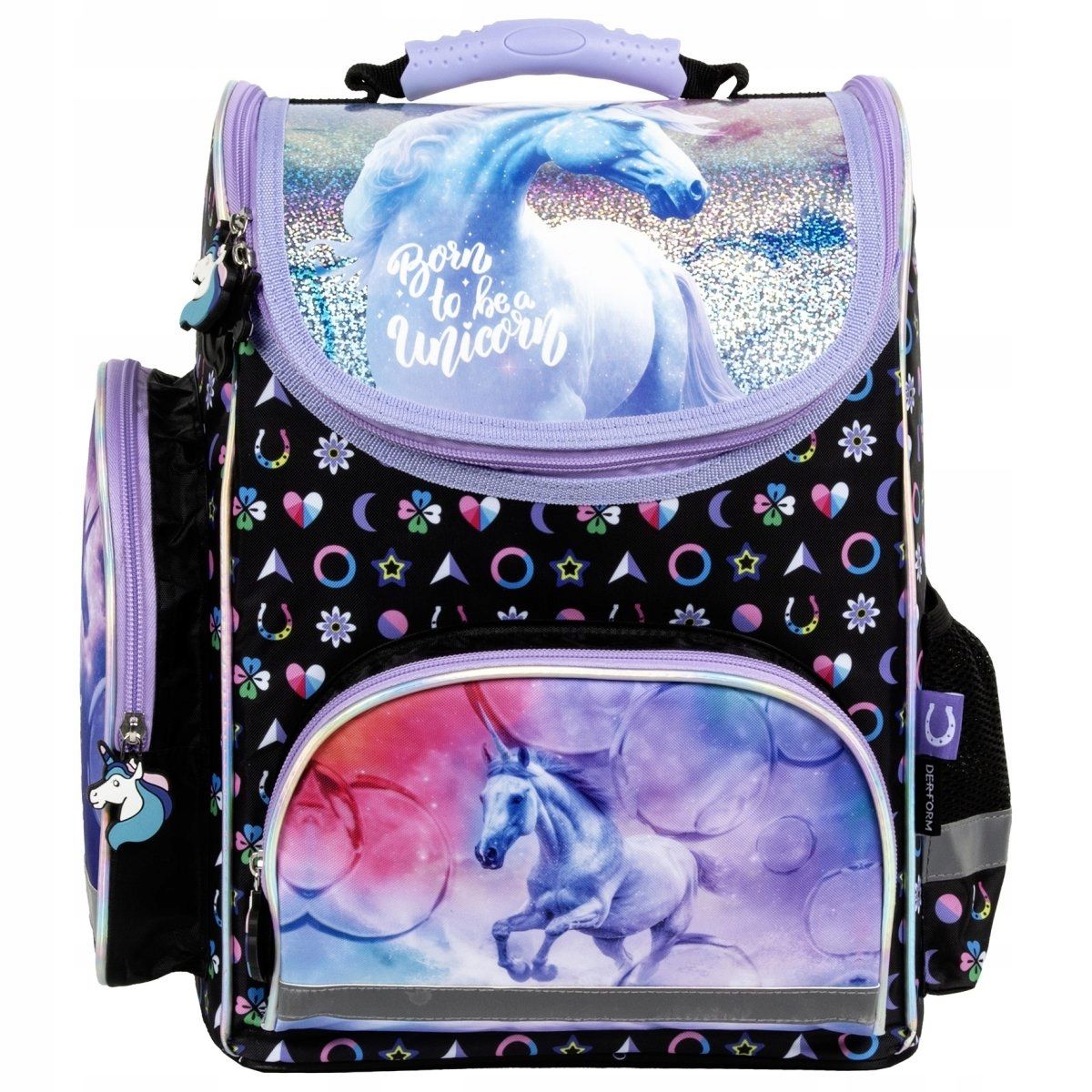 TORNISTER SZKOLNY ZESTAW JEDNOROŻEC DLA DZIEWCZYNKI DO 1 KLASY UNICORN 6cz. Kod producenta 5901130102471