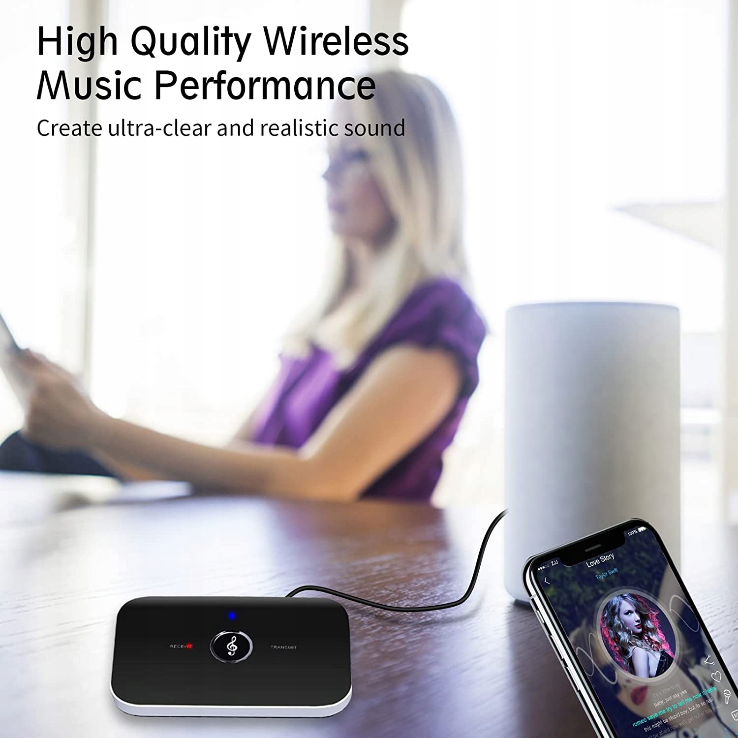 ADAPTER BLUETOOTH 5.0 A2DP AVRCP AUX RCA 2 w 1 Kod producenta MO-BT V5.0-01