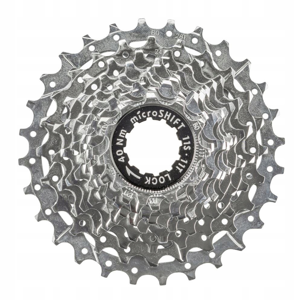Kazeta Microshift Centos 11.řadá, ocelová, kompatibilní s Shimano,
