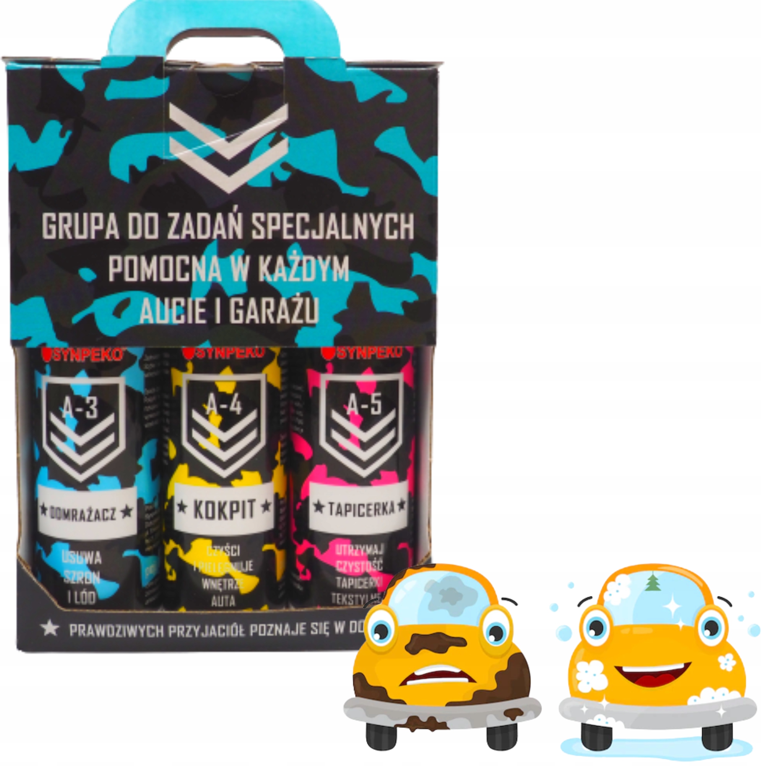 

Mini zestaw prezentowy do auta i garażu 6x100ml