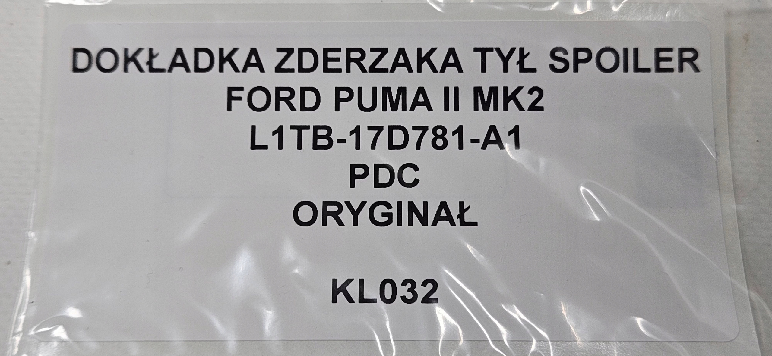 accessori Paraurti posteriore SPOILER FORD PUMA II MK2 PDC