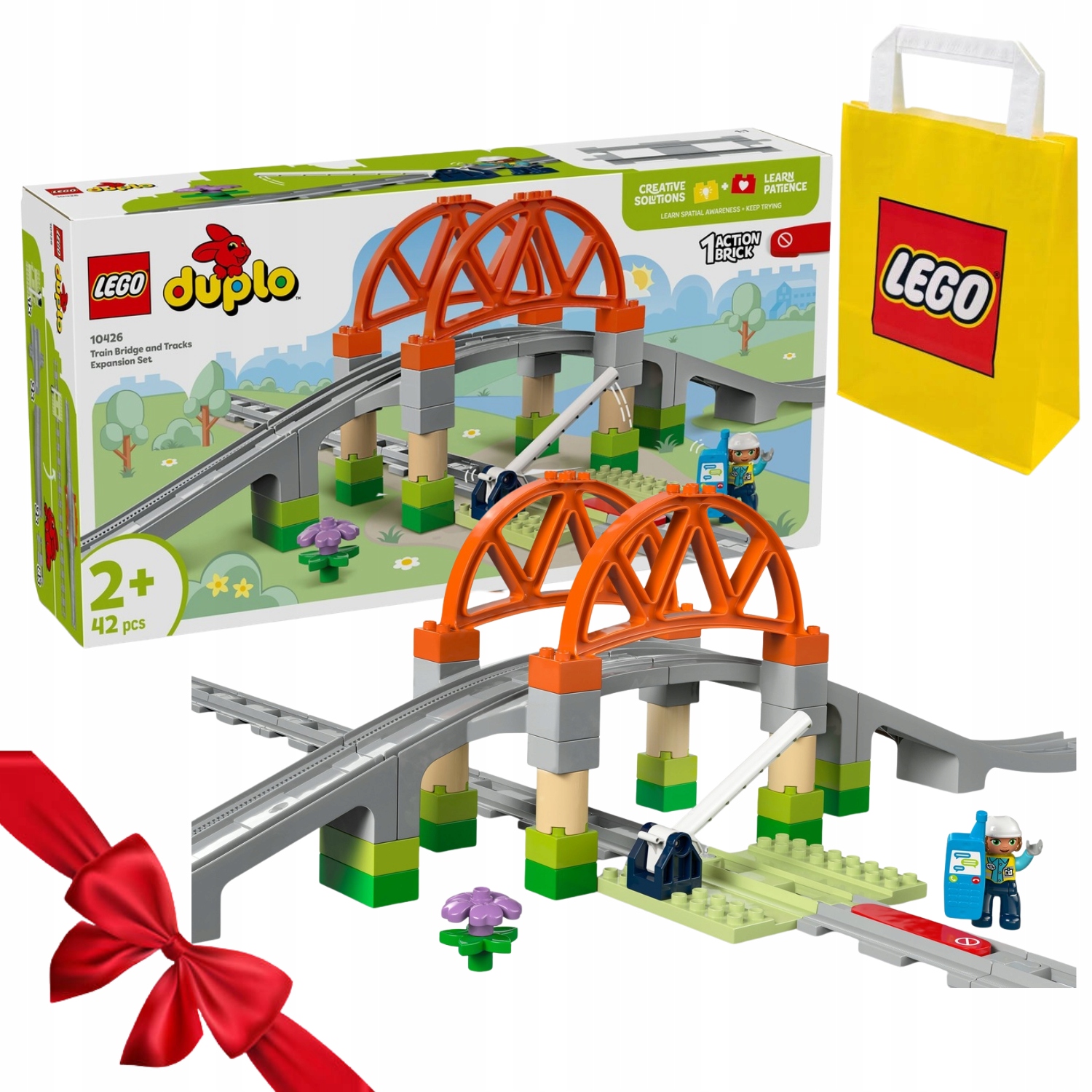 Zestaw Klocków Lego Duplo 10426 Most I Tory Kolejowe Zestaw Rozszerzający