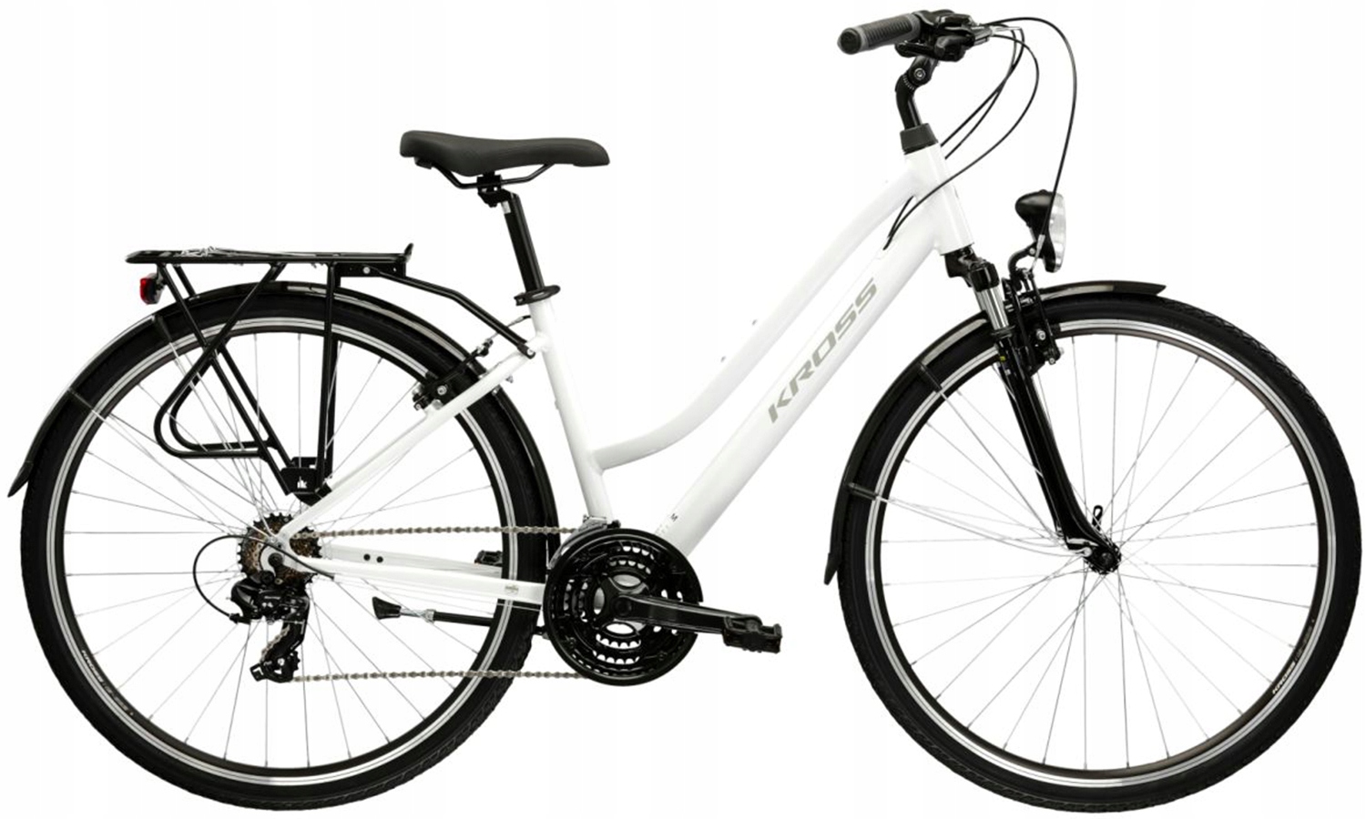 Rower 28 Kross Trans 1.0 Biały Shimano Damski