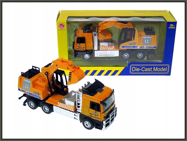 Pojazd budowlany Koparka 21cm światło dźwięk Kod producenta HXBF06