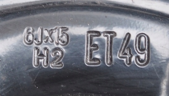 KOŁO ZAPASOWE OPEL ZAFIRA VECTRA 5X110 ET49 R15 Szerokość opony 195 mm