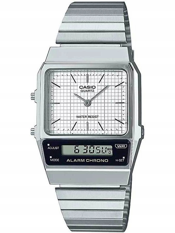 Unisex Hodinky Casio Vintage Dual Time AQ-800E-7A Box