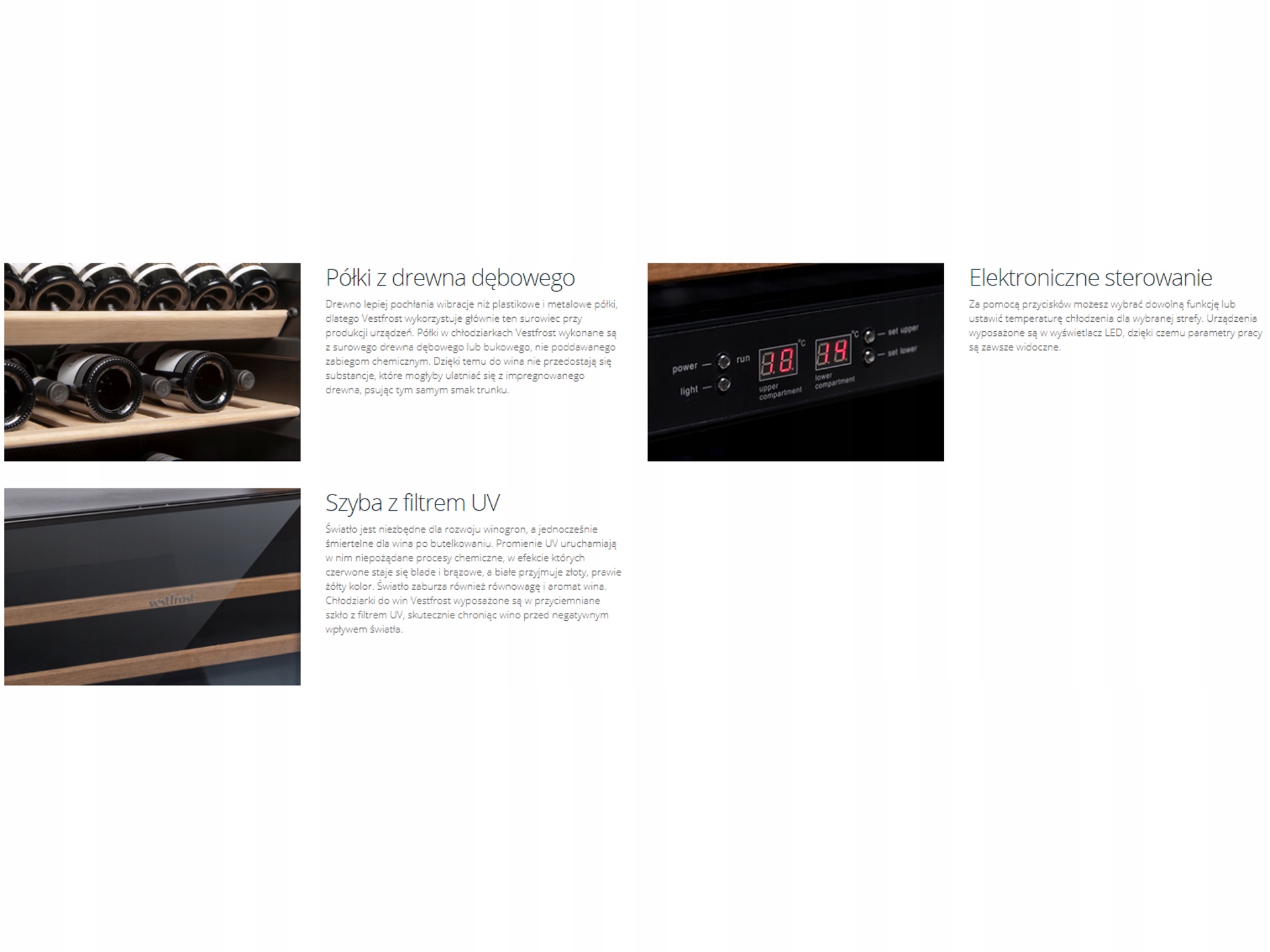 Chłodziarka do wina Vestfrost WFG18 Model WFG18