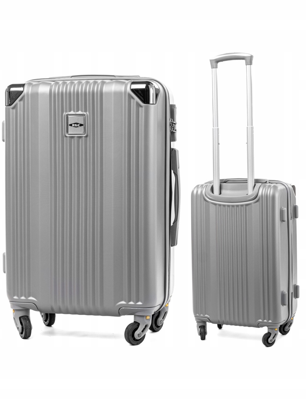 Walizka Kabinowa Twarda Mała Bagaż Na 4 Kółkach Do Samolotu 36L Rgl Szary