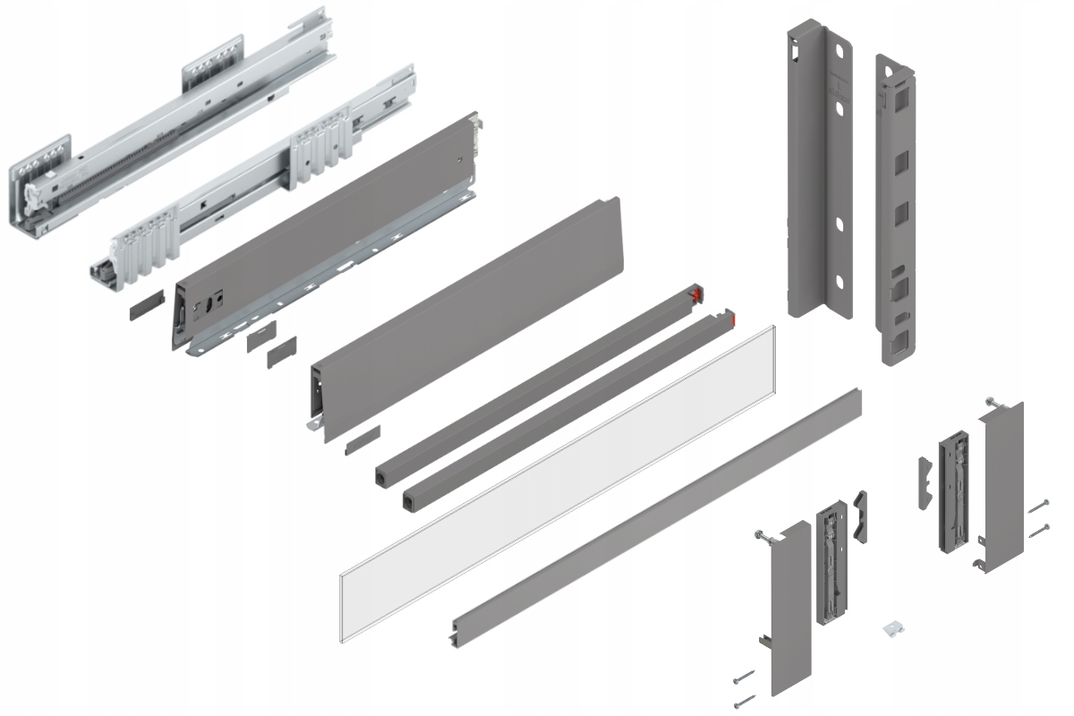 Blum Zásuvka Merivobox 500 Vysoká E vnútorná šedá 70 kg