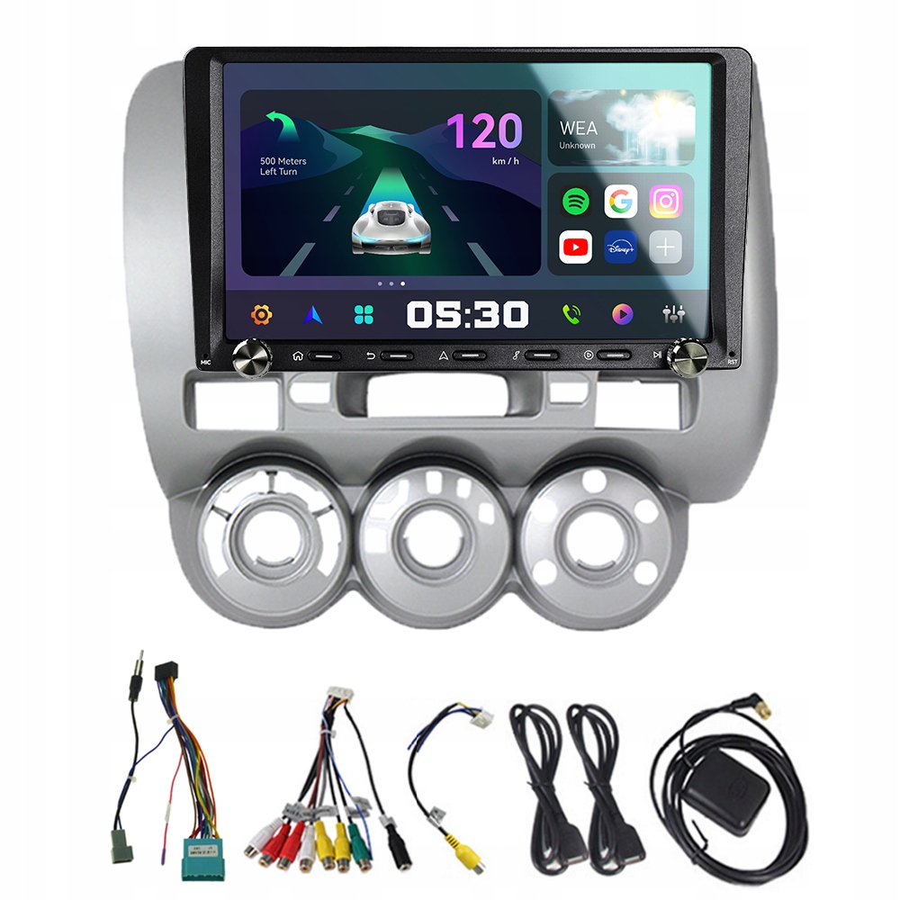 2Din Android 13 autorádio pro Honda Fit Jazz City 2002-2007 Carplay Gps