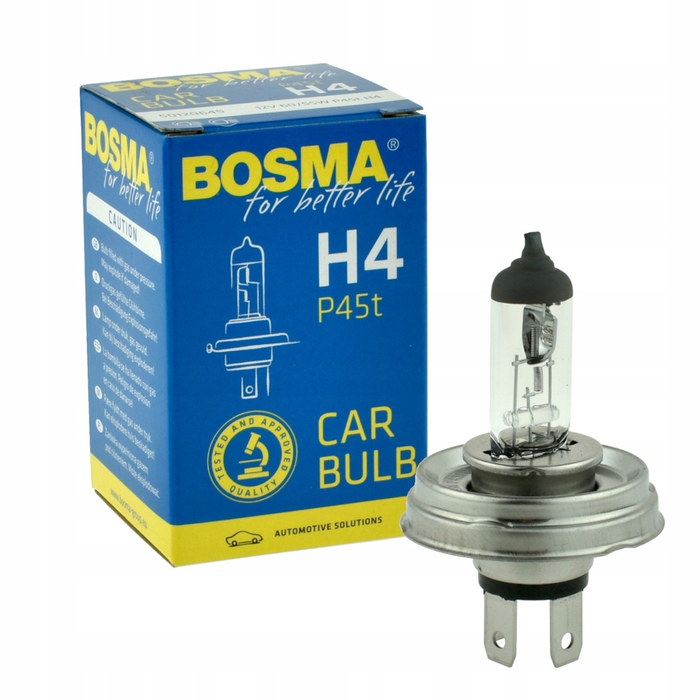 

Żarówka Samochodowa Bosma H4 12V 60/55W P45 *1451*