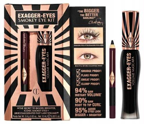 Mascara do rzęs eyeliner Exagger-Eyes Smokey Eye Kit Charlotte Tilbury