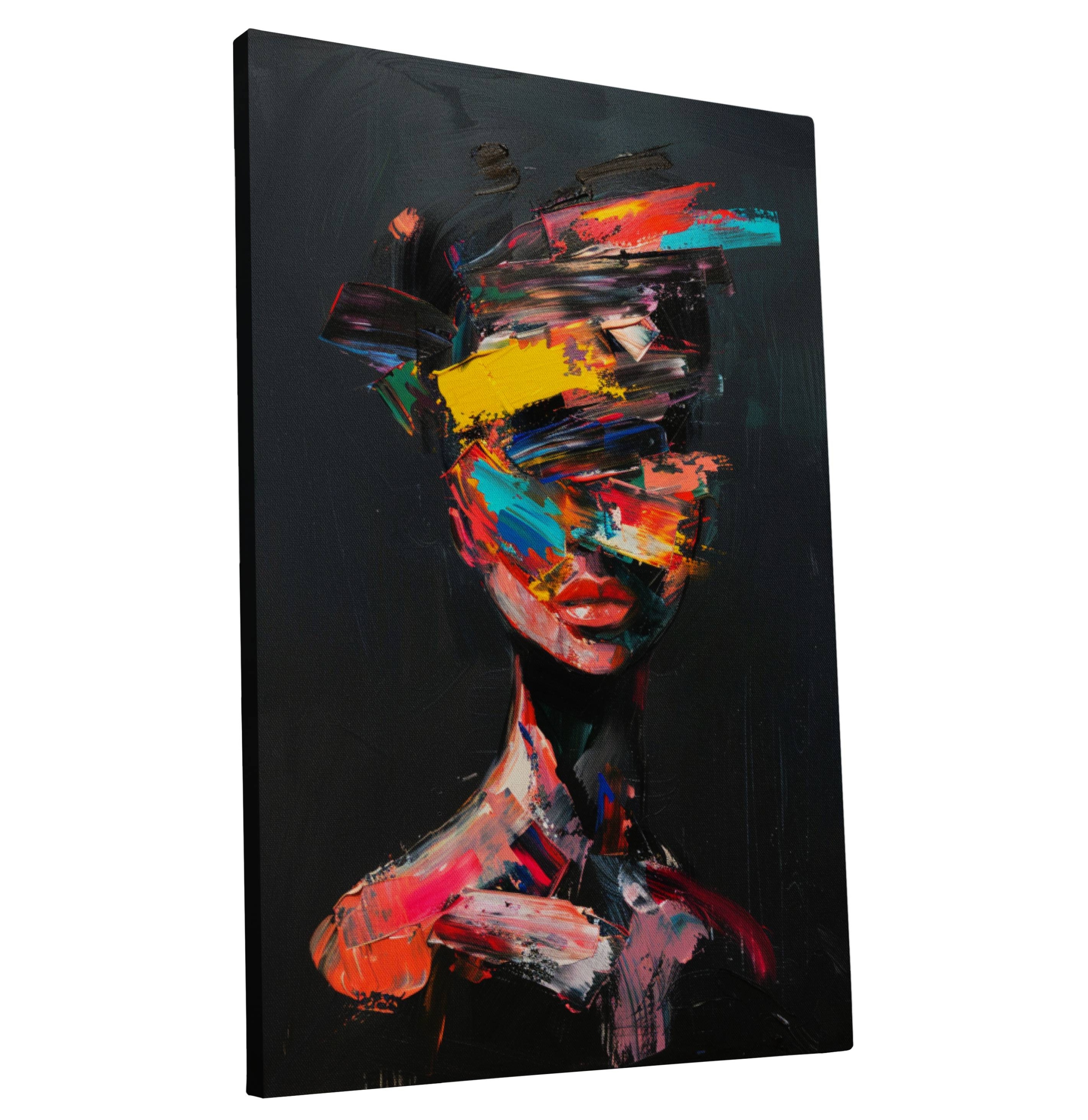 Obraz na płótnie Nowoczesny Kolorowy modny Kobieta domu pokoju salon 80x120