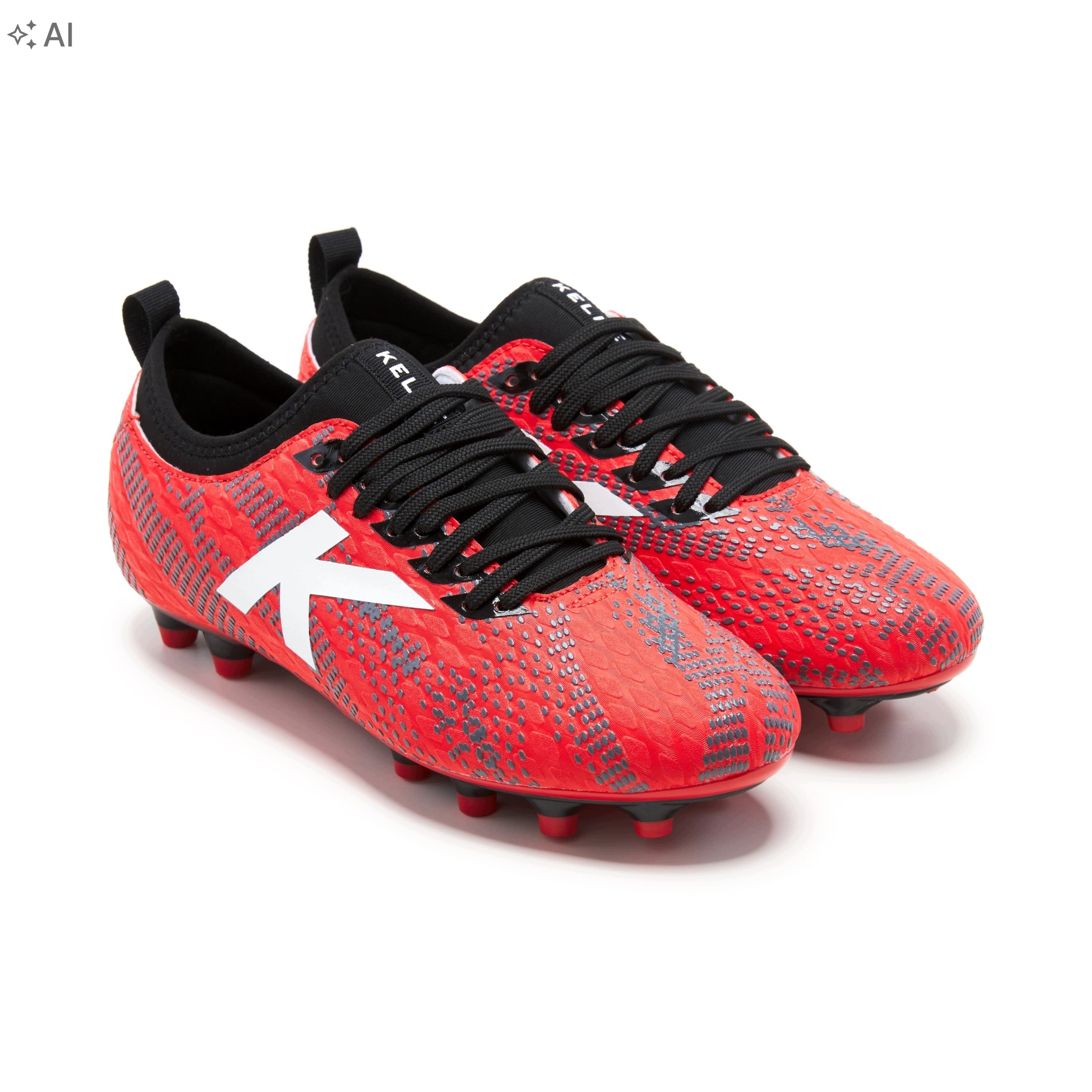 Kelme Czerwone Korki Piłkarskie Lanki Z Graficznym Wzorem 40 6RA